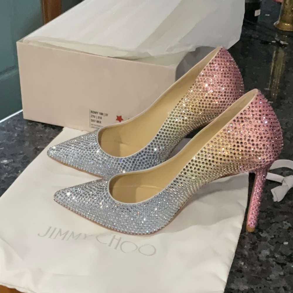Jimmy Choo Women's Gradient Crystal Pumps